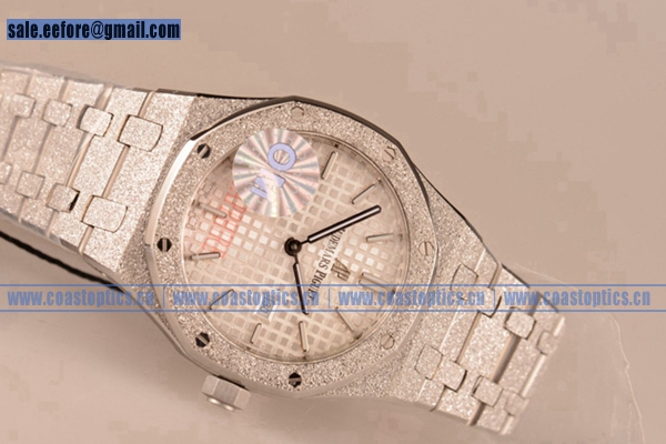 Perfect Replica Audemars Piguet Royal Oak Lady Watch Steel 67653BC.GG.1263BC.01 (EF)